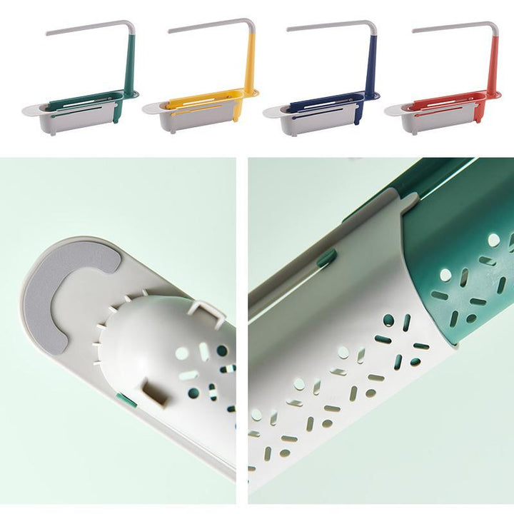 Updated Multifunctional Telescopic Sink Storage Rack | Bowlift
