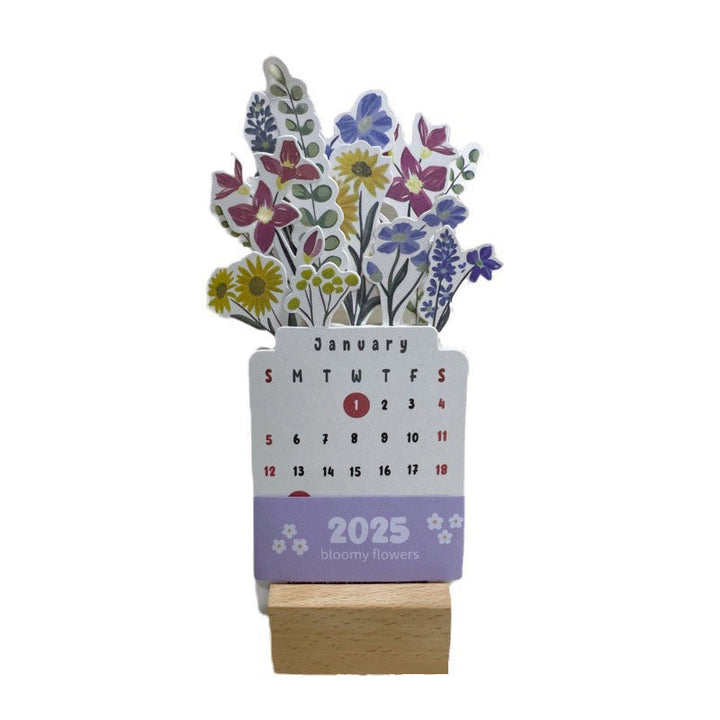 BowLift | 2025 Bloomy Flowers Desk Calendar