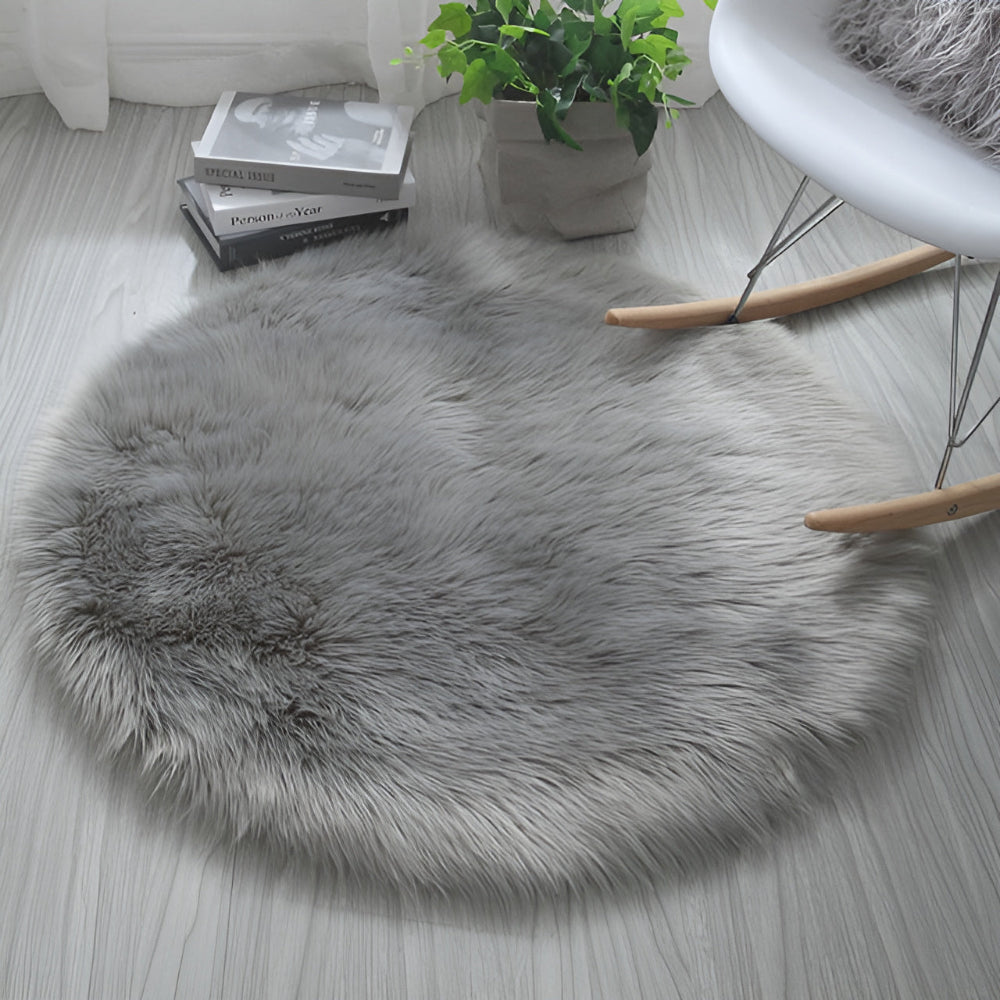 BowLift | Round Cloud Soft Plush Rug