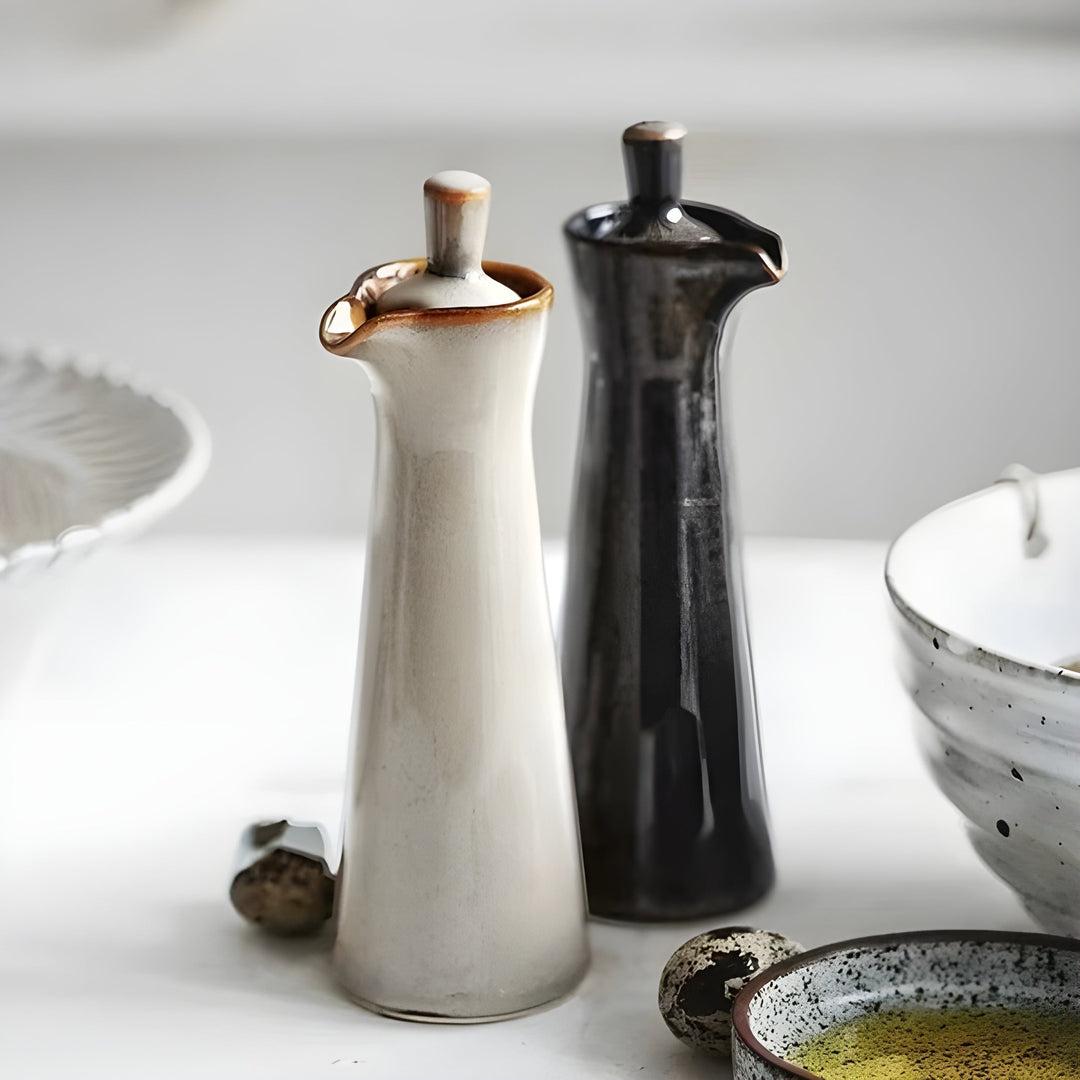 Oil and spice bottle made of ceramic – Stylish and aroma-preserving | Perfect for kitchen and dining taBowlifte | Bowlift