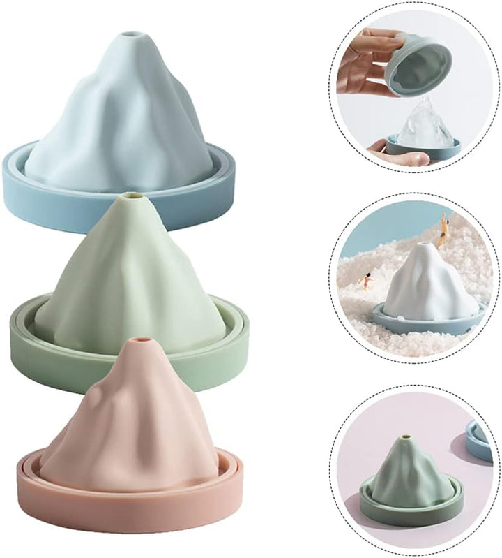 Reusable Silicone Snow Mountain Iceberg Ice Cube Mold with Lid | Bowlift