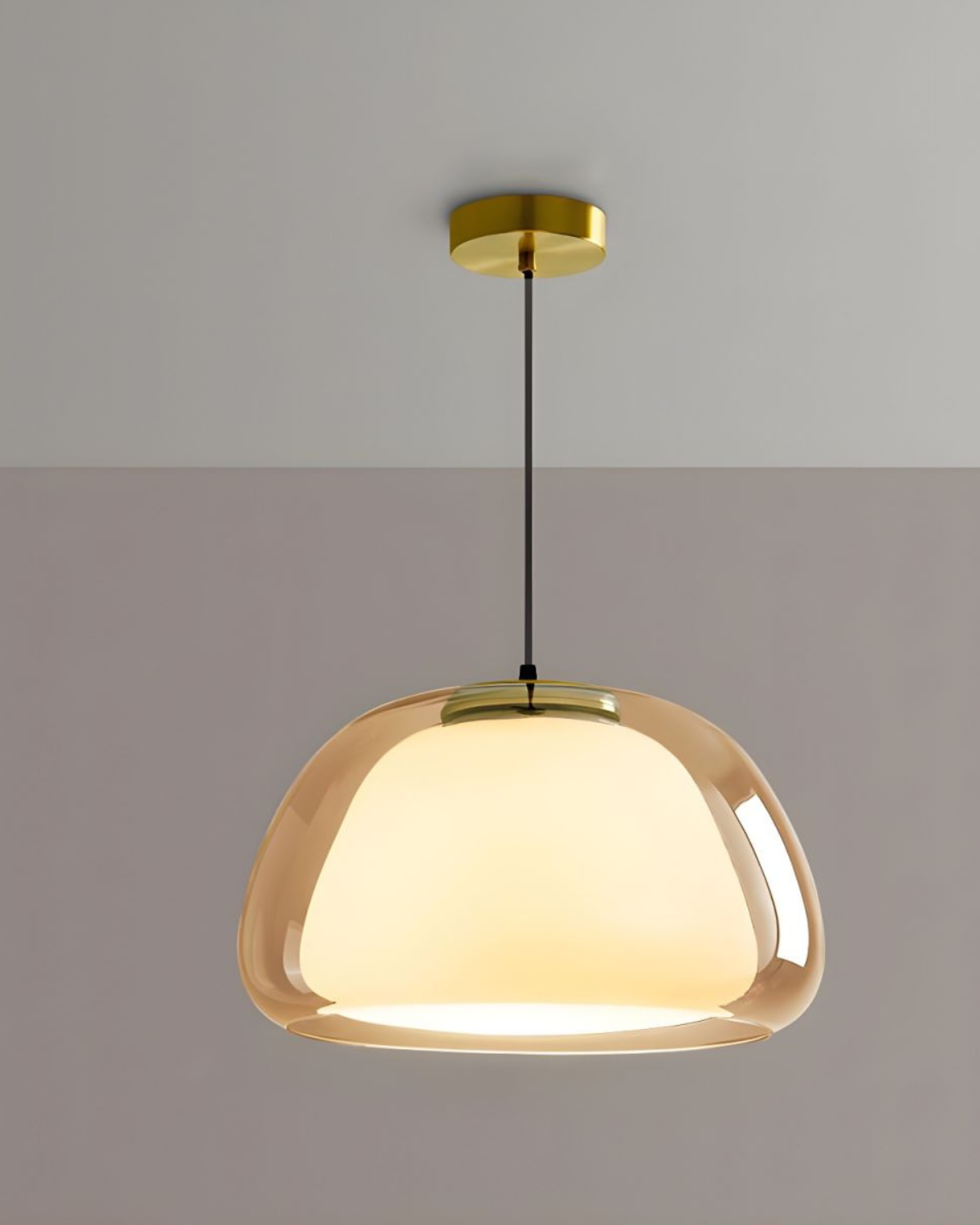 BowLift | Elegant Lamp in the Form of a Glass Dome with Crystal Accent