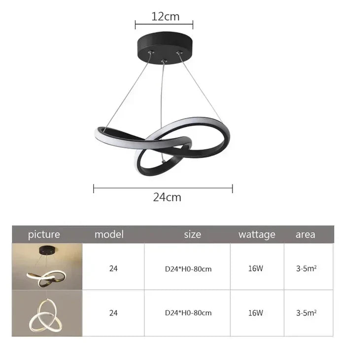Modern LED Ceiling Lamp - WaveGlow | Bowlift