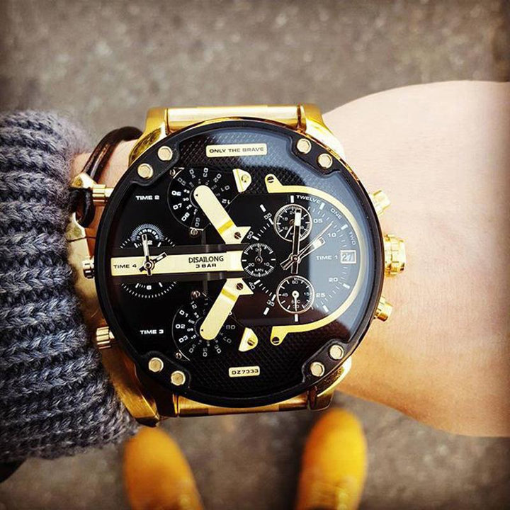 BowLift | Stainless Steel Chronograph Quartz Watch – Elegant Men’s Luxury Timepiece