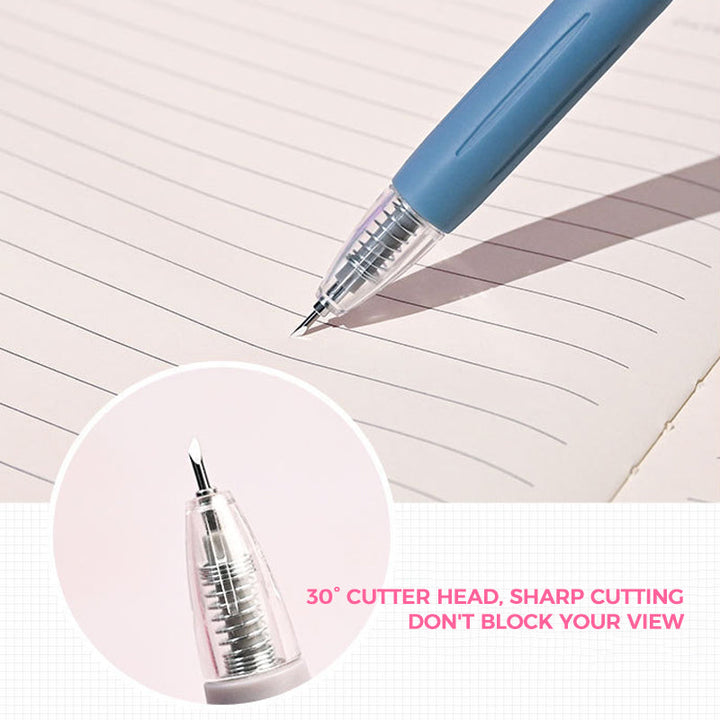 BowLift | Morandi Cartoon Pattern Student Universal Knife Pen