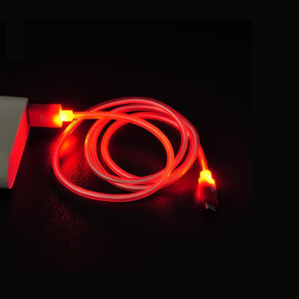 BowLift | LED USB Cable - LED Flowing Visible Light Up Luminescent Smart Charge