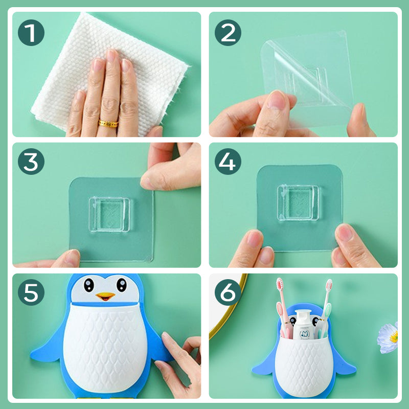 Penguin Shape Wall Mount Phone Holder | Bowlift
