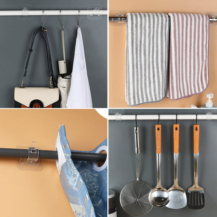 BowLift | Transparent Hanging Rod Clamp