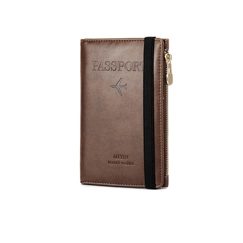 Men's Leather Passport Wallet with RFID Blocking | Bowlift