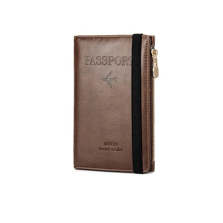 Men's Leather Passport Wallet with RFID Blocking | Bowlift
