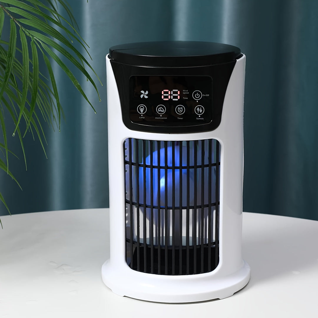 Portable Air Cooler Humidifier Fan USB White | Bowlift