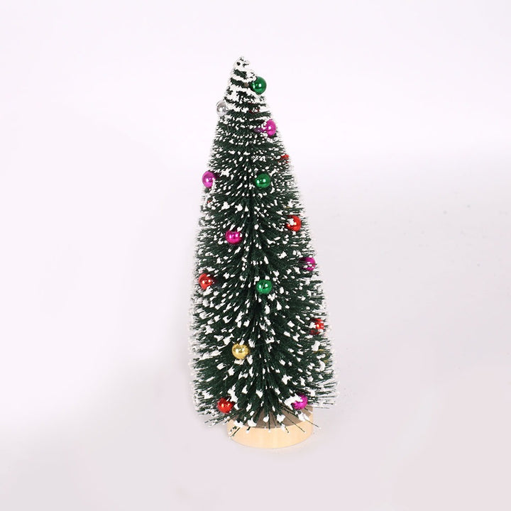 Mini Christmas tree with snow effect