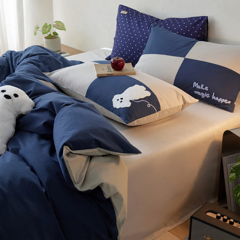 Cotton bedding set, 4-piece, autumn/winter, 100S