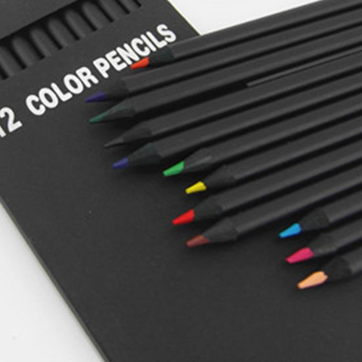 12 Set Colored Wooden Pencils | Bowlift