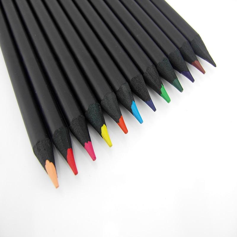 12 Set Colored Wooden Pencils | Bowlift