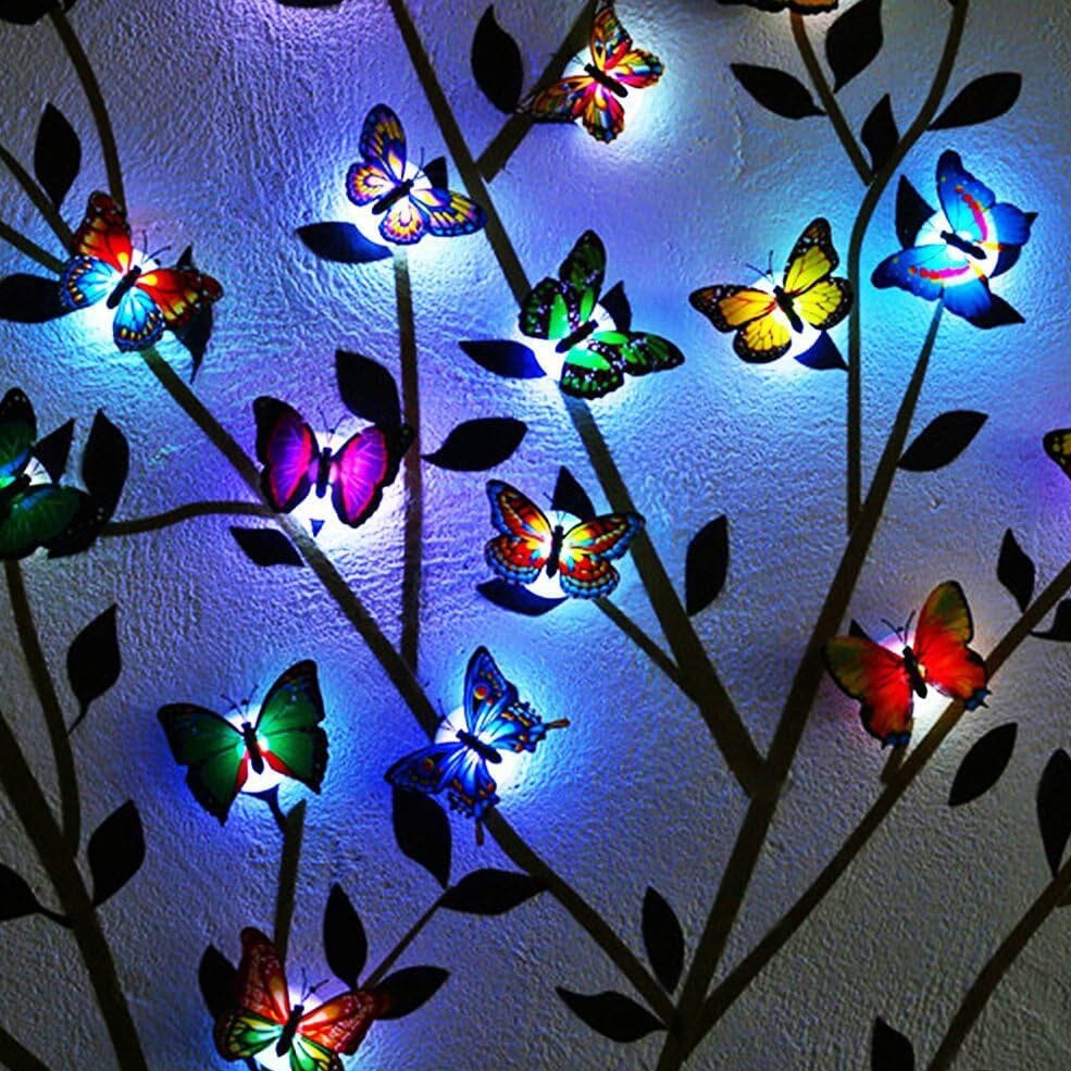 BowLift | 12-Pack: LED Butterfly Decoration Night Light