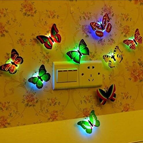 BowLift | 12-Pack: LED Butterfly Decoration Night Light
