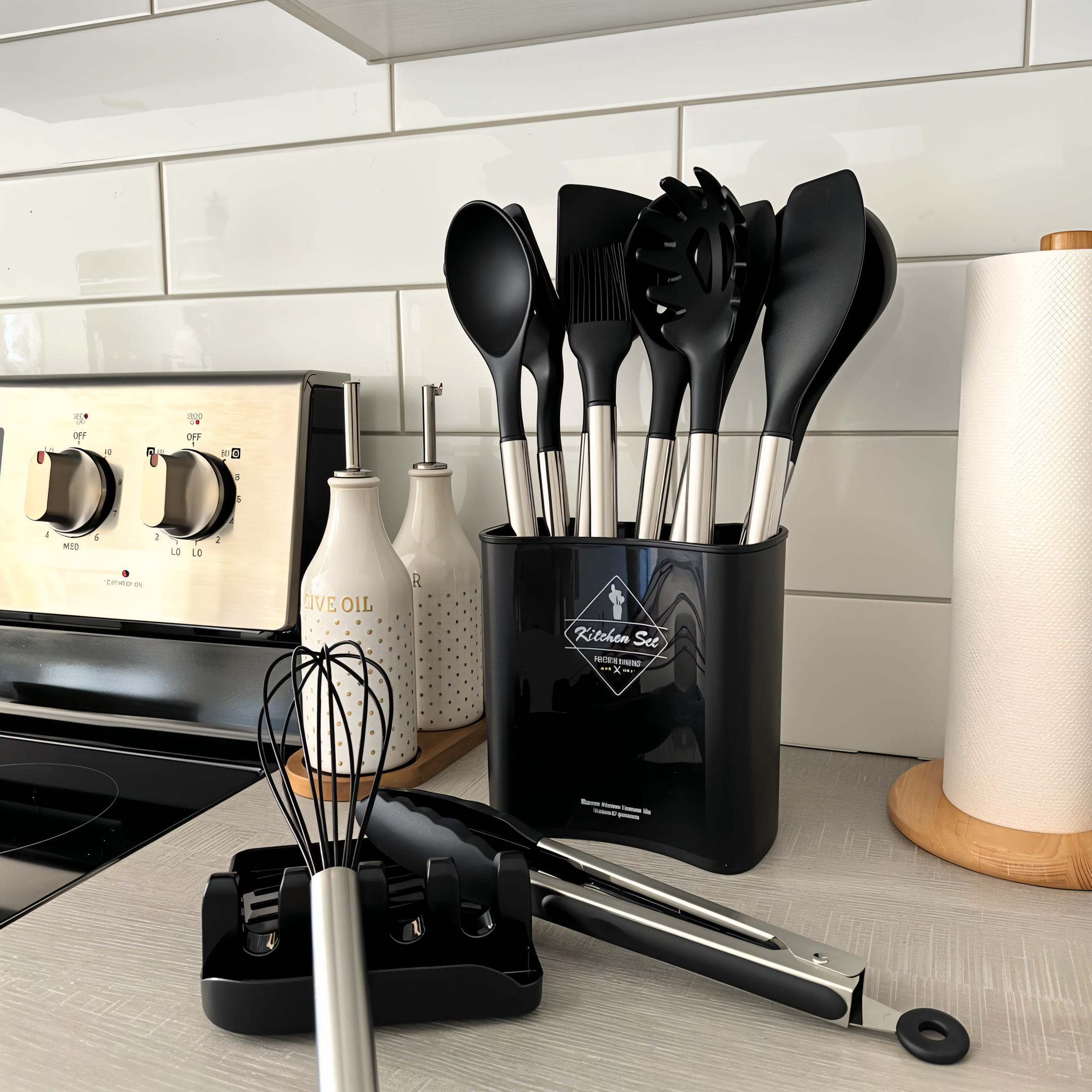 BowLift | 12-Piece Silicone Kitchen Utensil Set – Culinara Pro