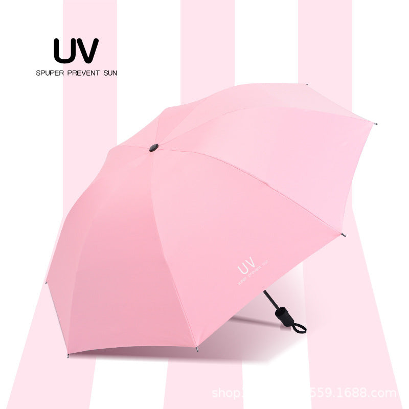 Women's UV Protection Folding Umbrella with Automatic Opening Mechanism Bowlift