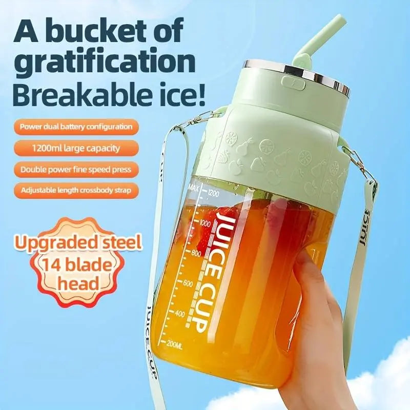 BowLift | 1200ml portable fruit juice blender – Blend & drink at picnic or workout