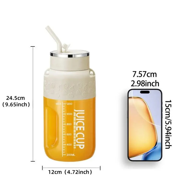 BowLift | 1200ml portable fruit juice blender – Blend & drink at picnic or workout