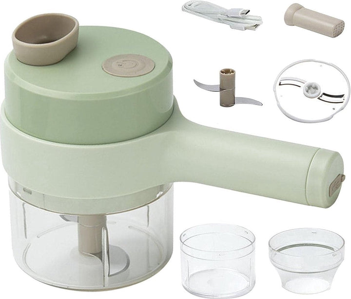 SnijGemak 4-in-1 Electric Vegetable Slicer – Rechargeable & With Collection Bin | Bowlift