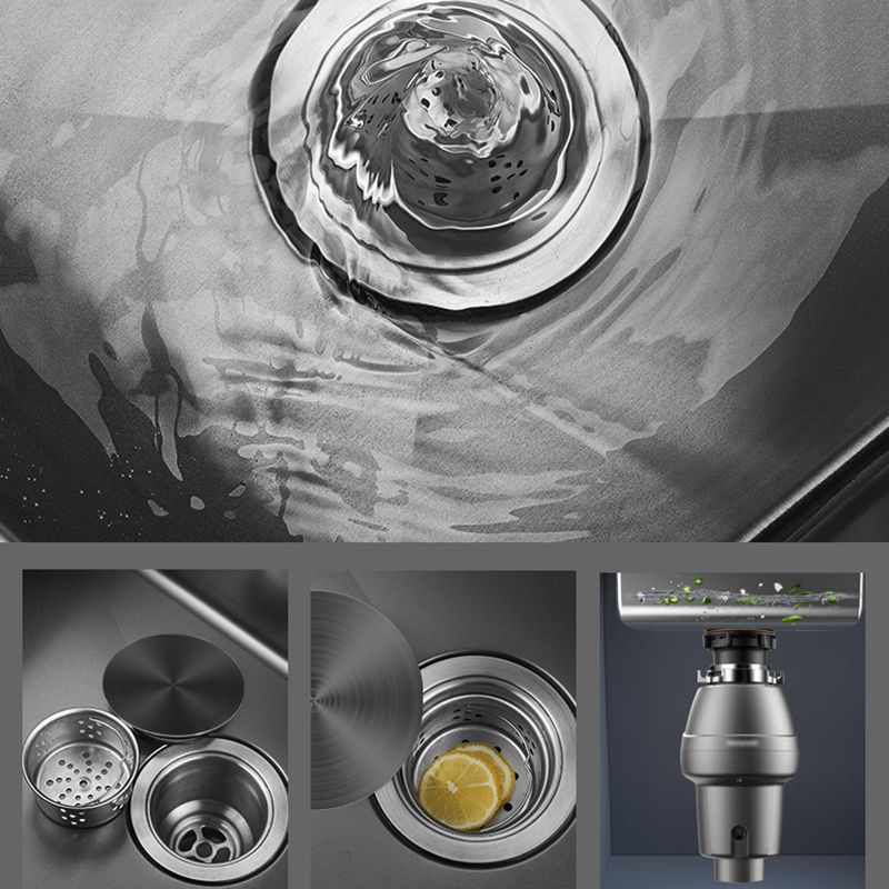 BowLift | Classic Round Wash Basin Stainless Steel Built-in Basin Non-slip Round Basin for the Kitchen