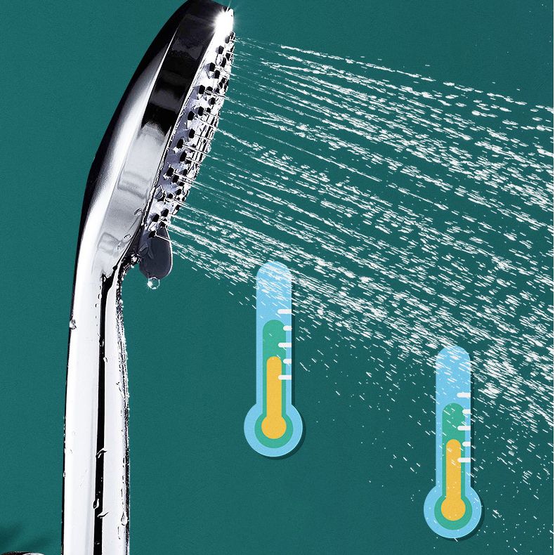 BowLift | Round Shower Head Plastic Shower Head with Adjustable Spray Pattern