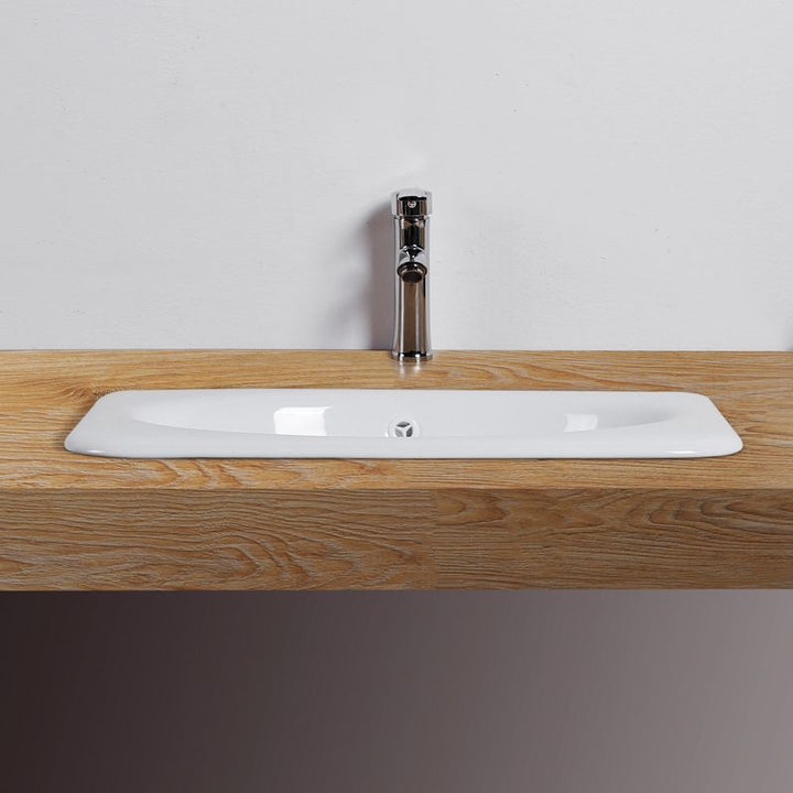BowLift | Traditional square washstand ceramics metal base washbasin