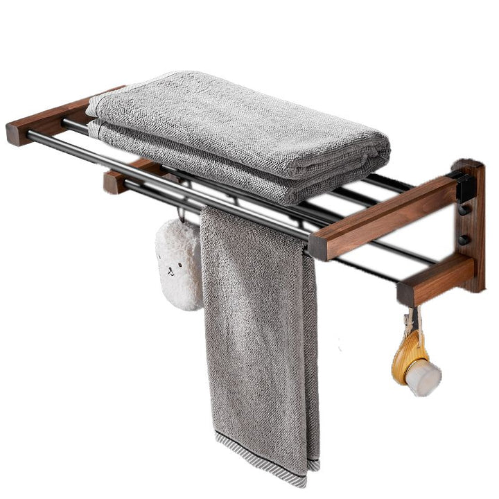 BowLift | Modern black bathroom set bathroom shelf towel bar bathroom accessories set