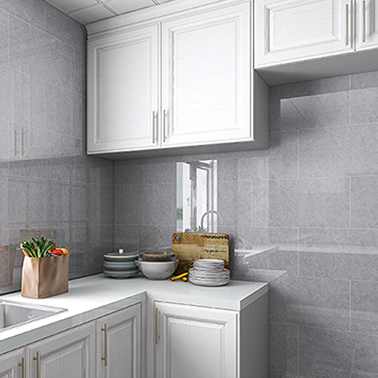 BowLift | Modern Peel & Stick Field Tile PVC Rectangular Wallpaper for Kitchen Backsplash