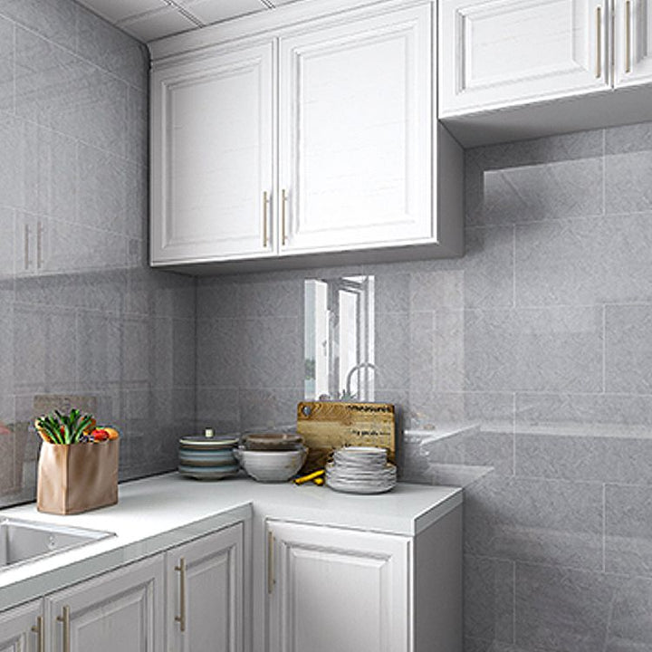BowLift | Modern Peel & Stick Field Tile PVC Rectangular Wallpaper for Kitchen Backsplash