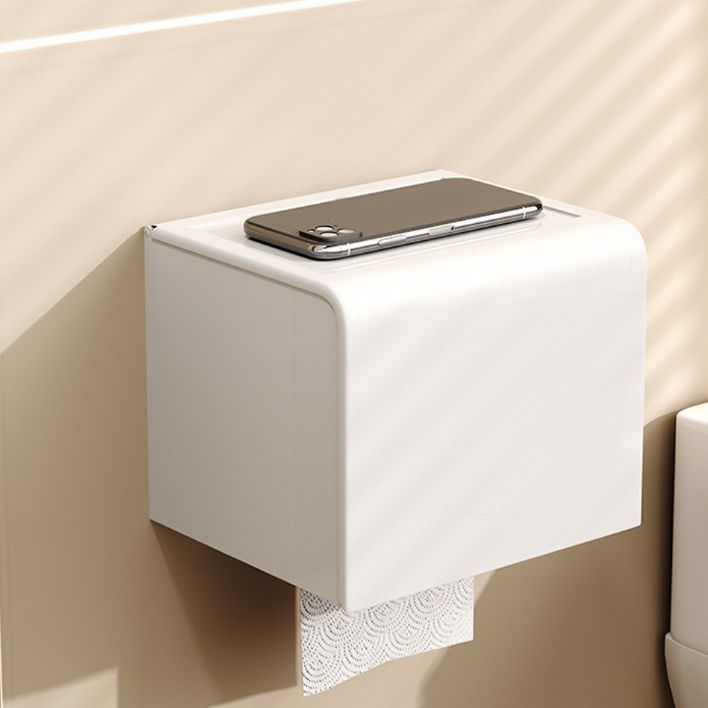 BowLift | Modern style bathroom accessory set with bath shelf/towel holder/toilet brush in white