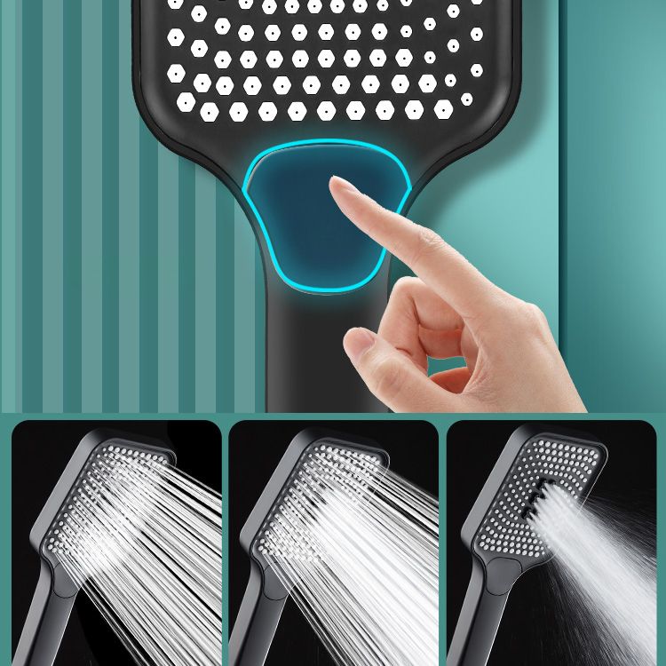 BowLift | Contemporary Handheld Supercharged Showerhead Square 3 Settings Spray Head