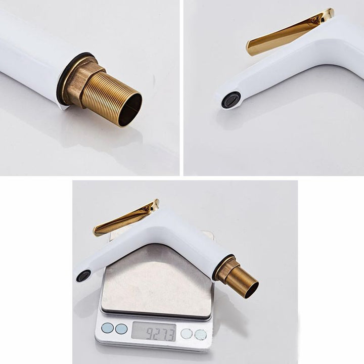 BowLift | Light Luxury Sink Faucet 6.69" H Modern Brass Sink Faucet