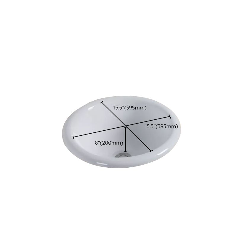 BowLift | Contemporary oval wash stand ceramic metal undercounter basin
