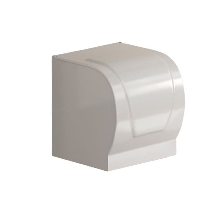 BowLift | Contemporary Bathroom Hardware Set in White with Bath Shelf/Towel Holder/Paper Holder