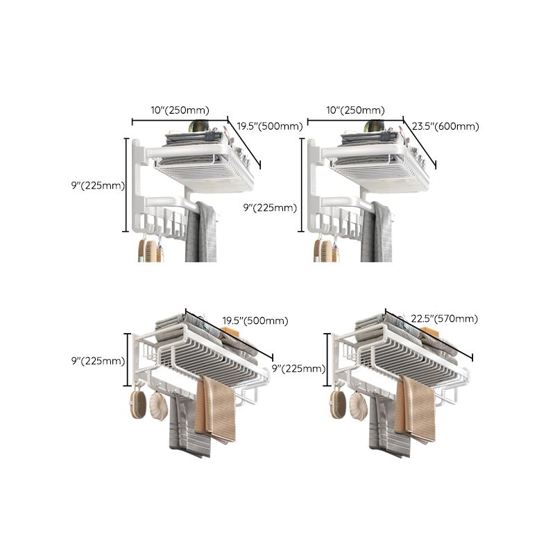 BowLift | Modern Bathroom Accessory Set White Paper Holder Bathroom Shelf Bathroom Fittings Set