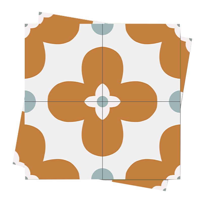 BowLift | Square Inner Layer Vinyl Flooring Flower Pattern Peel and Stick Waterproof Vinyl Flooring