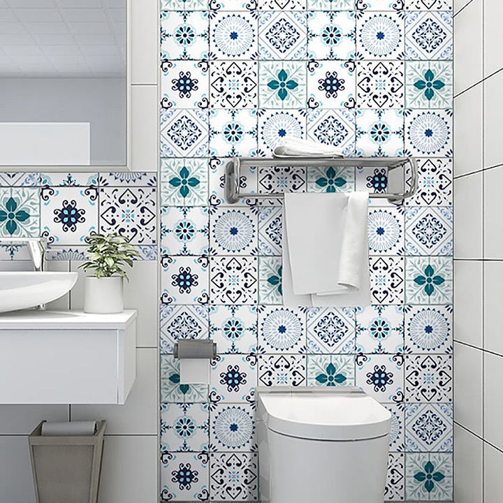 BowLift | Square Spanish Single Tile Mold Resistant Peel & Stick Tile