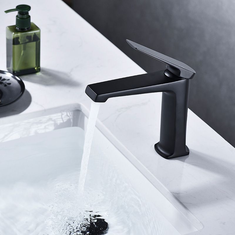BowLift | Modern basin tap lever handle copper low arc basin tap