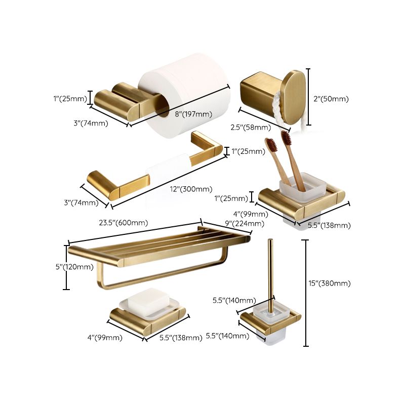 BowLift | Traditional Style Brass Bathroom Accessories as Single Piece or in Set made of Metal