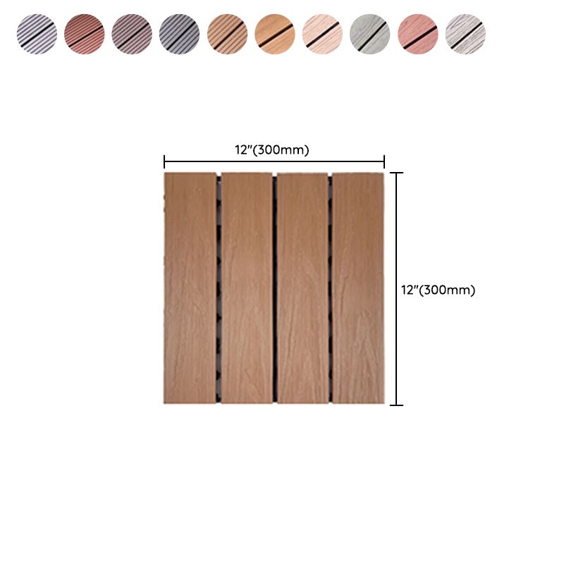 BowLift | Corrosion-resistant Wood Floor Modern Style Square Outdoor Wood Floor