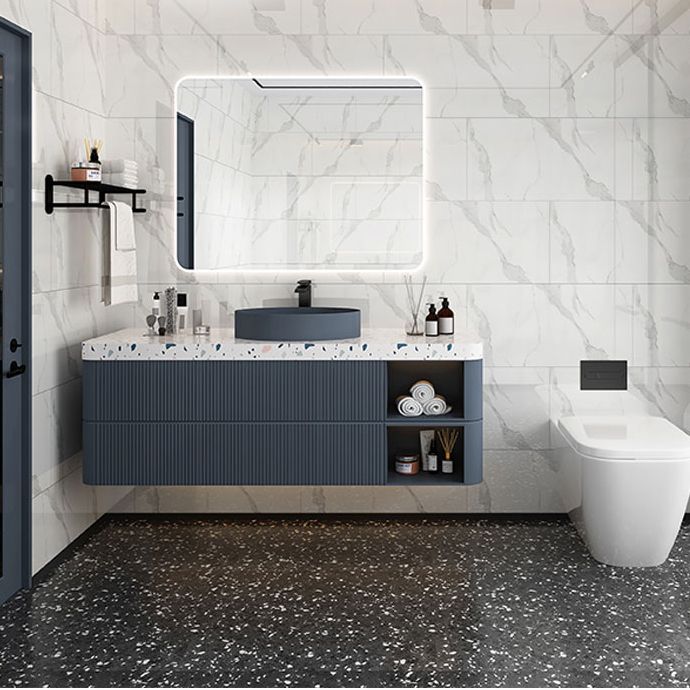 BowLift | 12" x 24" marbling single plate waterproof backsplash wall tile for bathroom