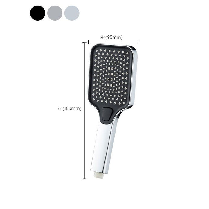 BowLift | Rectangular Pressure Shower Head 4-Adjustable Water Flow Hand Shower