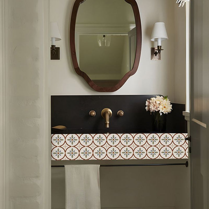 BowLift | Waterproof Peel & Stick Tile Square Pattern Print Single Tile