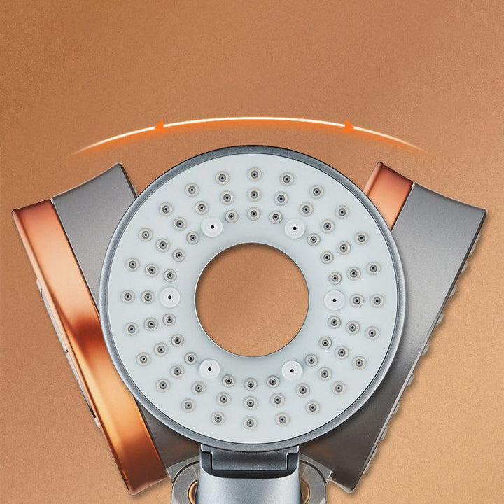 BowLift | Reversible round shower head 3 spray types adjustable water flow handheld shower