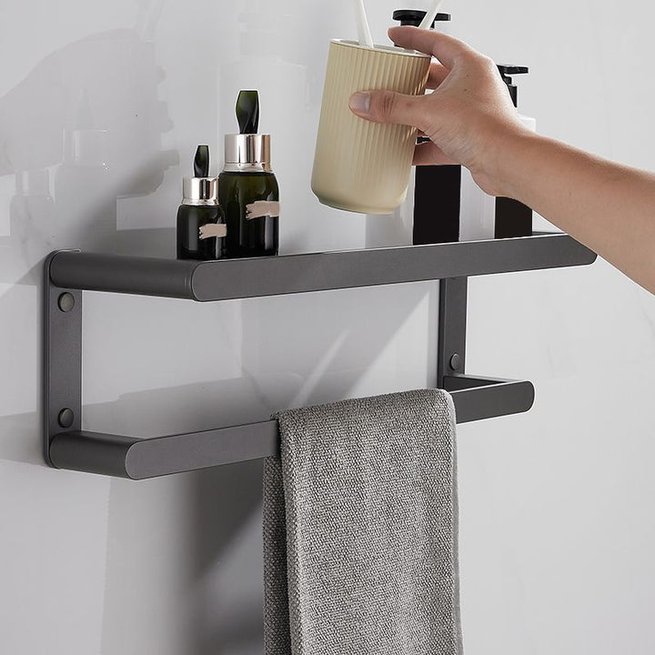 BowLift | Modern Gray Bathroom Accessory As a Single Piece or As a Set Made of Metal