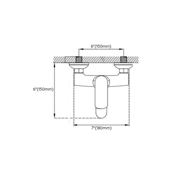 BowLift | Tradition Fixed Bathtub Mixer Wall Mount Lever Handle Bathtub Mixer