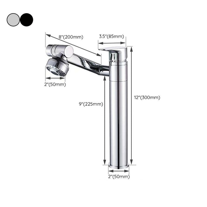 BowLift | Glam Style Faucet Single Handle Basin Mixer with Waterfall Spout